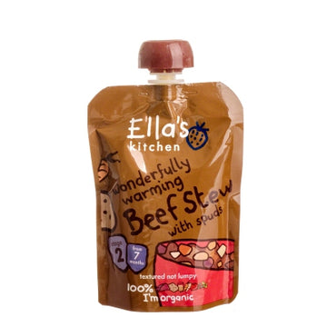 Ella's Kitchen organické hovädzie dusené mäso so zemiakmi pre bábätká od 7 mesiacov 130 g - 53078