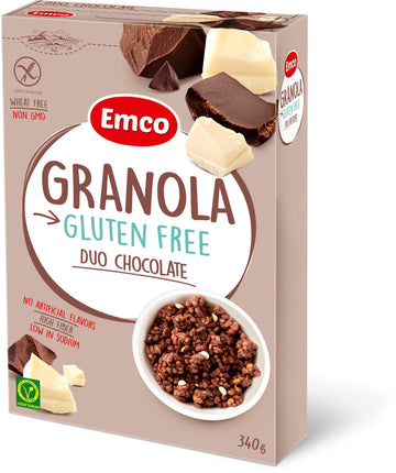 Emco bezgluténové mušty s dvoma druhmi čokolády 340 g