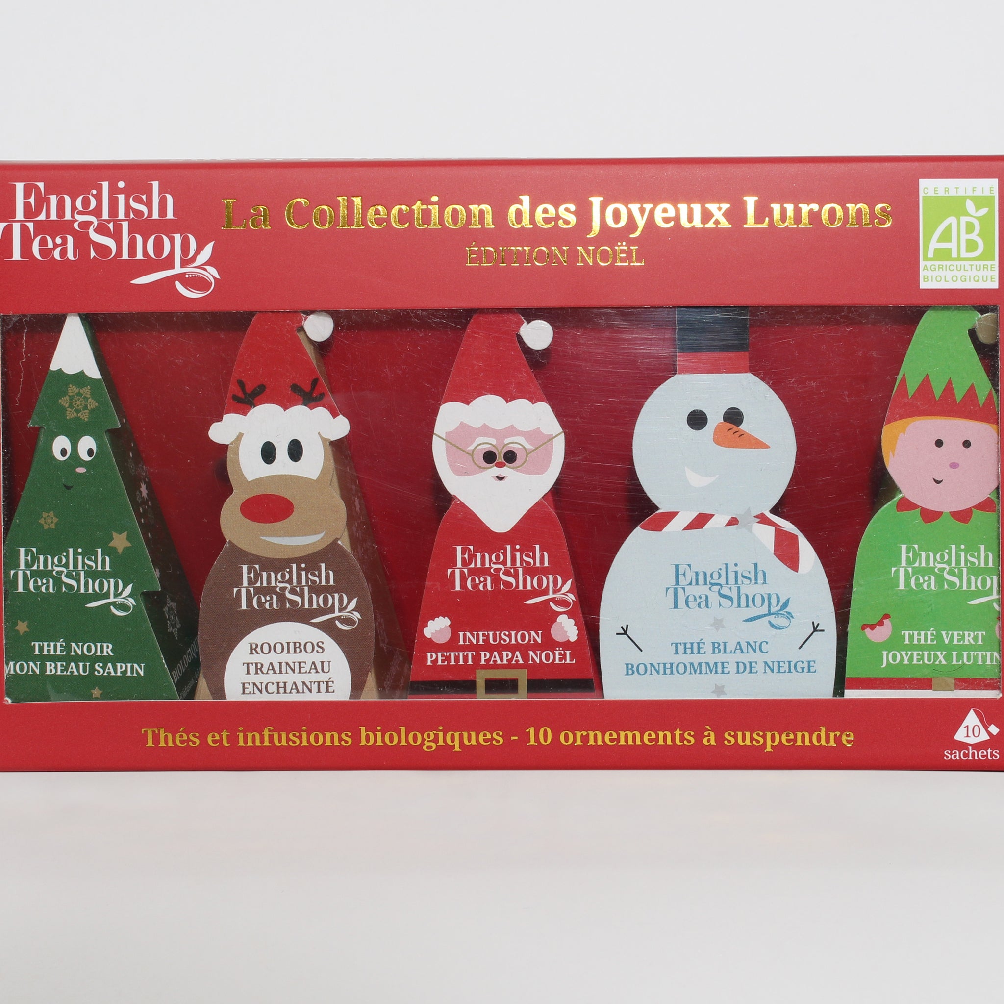 English Tea Shop Vianočný čajový set s príveskami na stromček 20 g - 81677