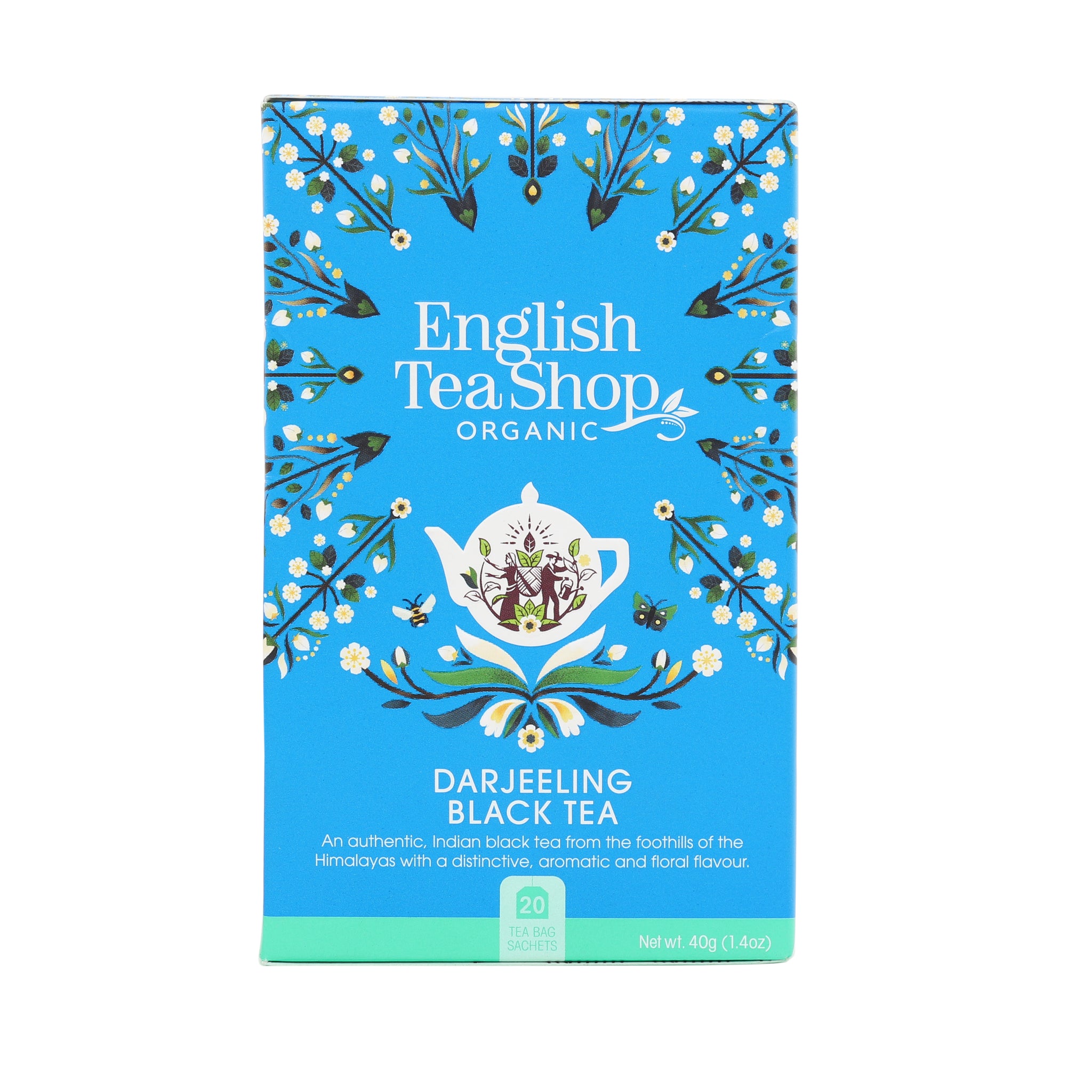 English Tea Shop Organický čierny čaj Darjeeling v nálevových vrecúškach 40 g - 86117