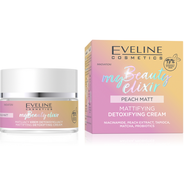 Eveline Cosmetics My Beauty Elixir Peach Matt detoxikačný krém s matným efektom 50 ml - 91027