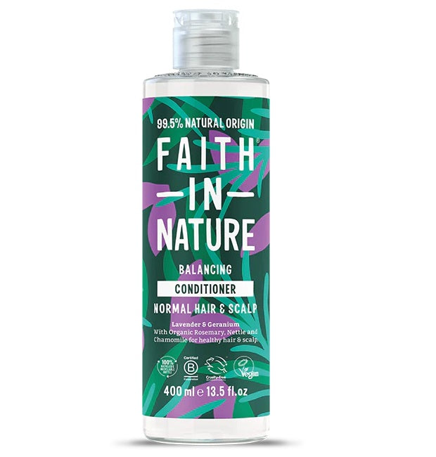 Faith in Nature Výživný balzam s levanduľou a muškátom pre normálne a suché vlasy 400 ml - 81077