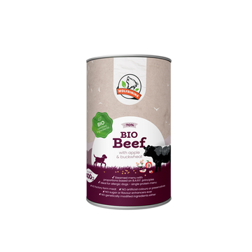 Vlčie mäso bio hovädzie dusené menu pre psov 400 g