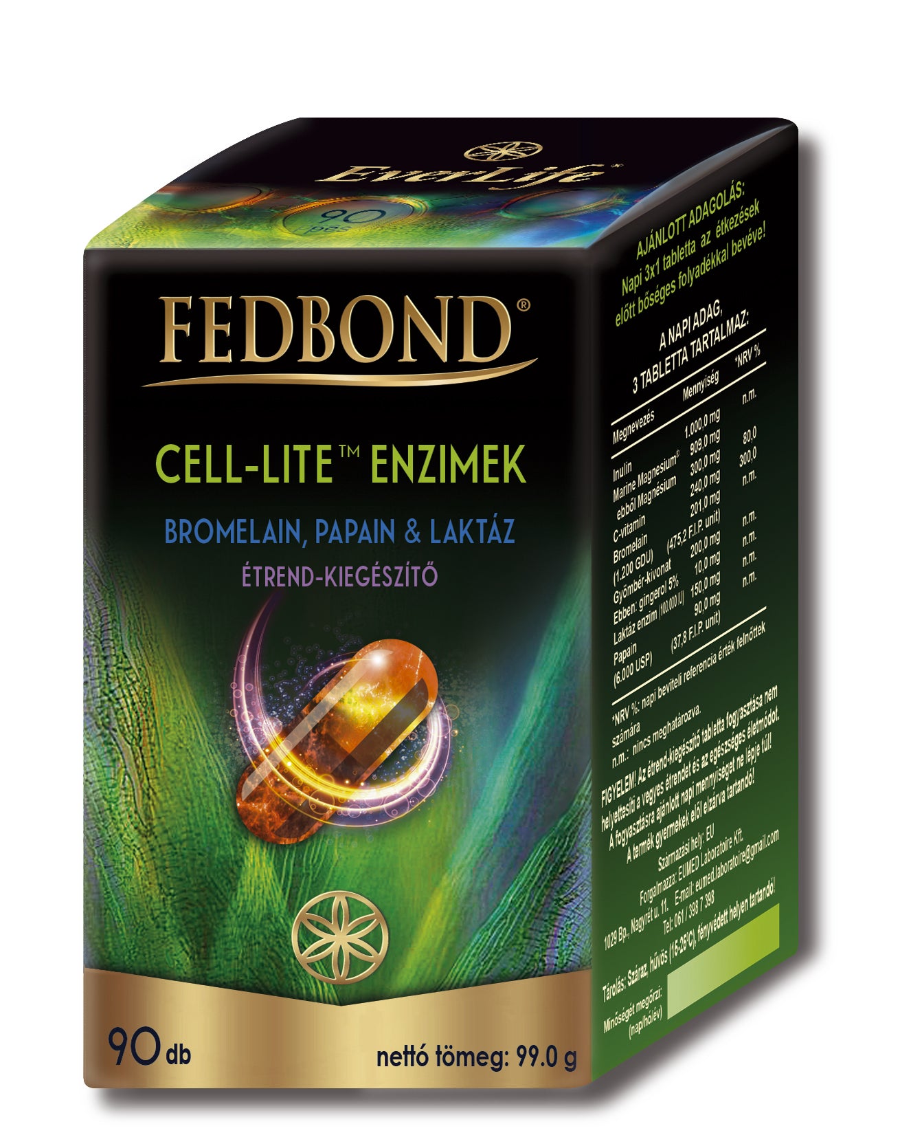 Fedbond Cel-lite Enzýmový komplex proti celulitíde 99 g - 82847