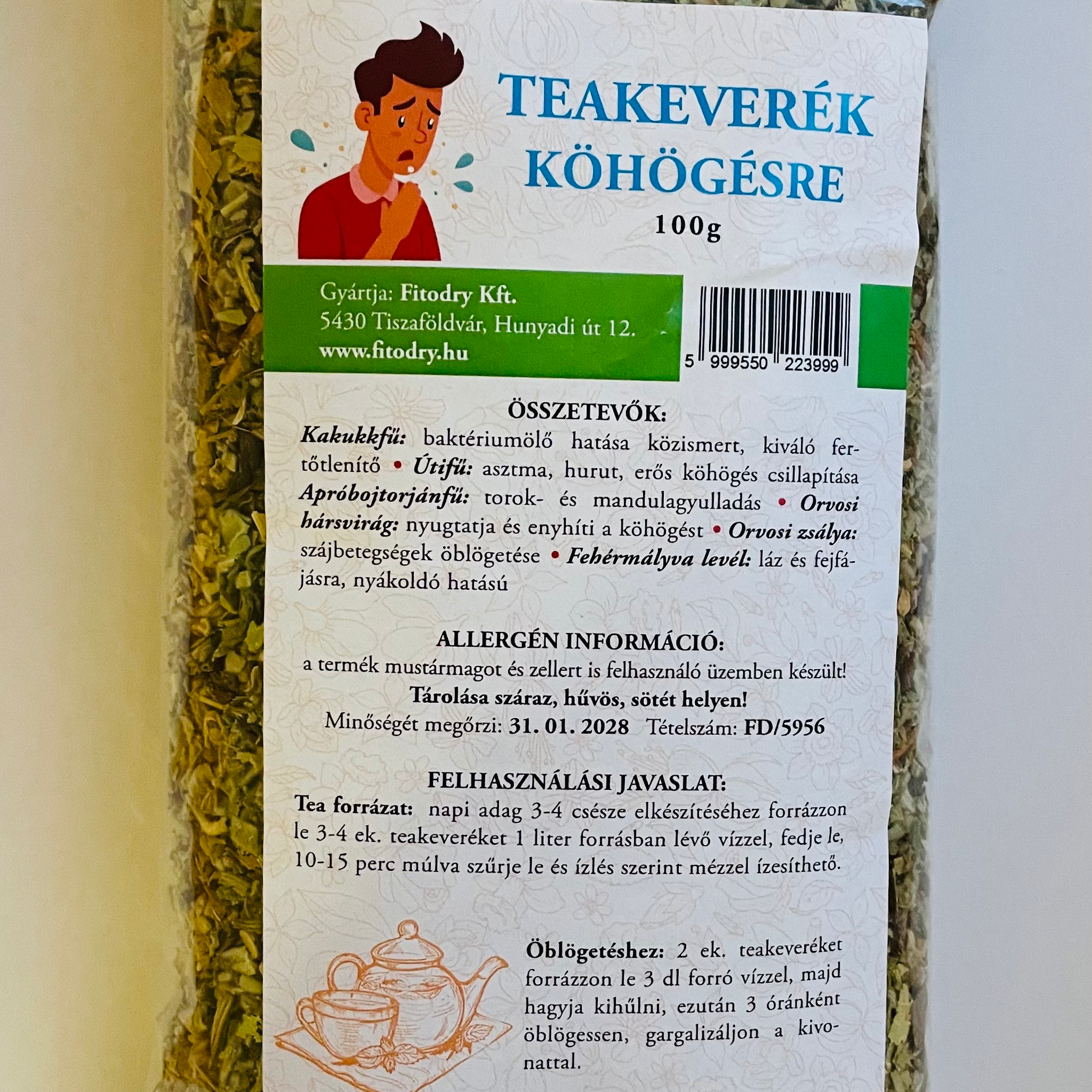Fitodry čajová zmes na kašeľ 100 g