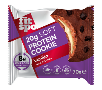 Fitspo proteínový koláč 20g proteín, 8g vanilkový koláč 70g