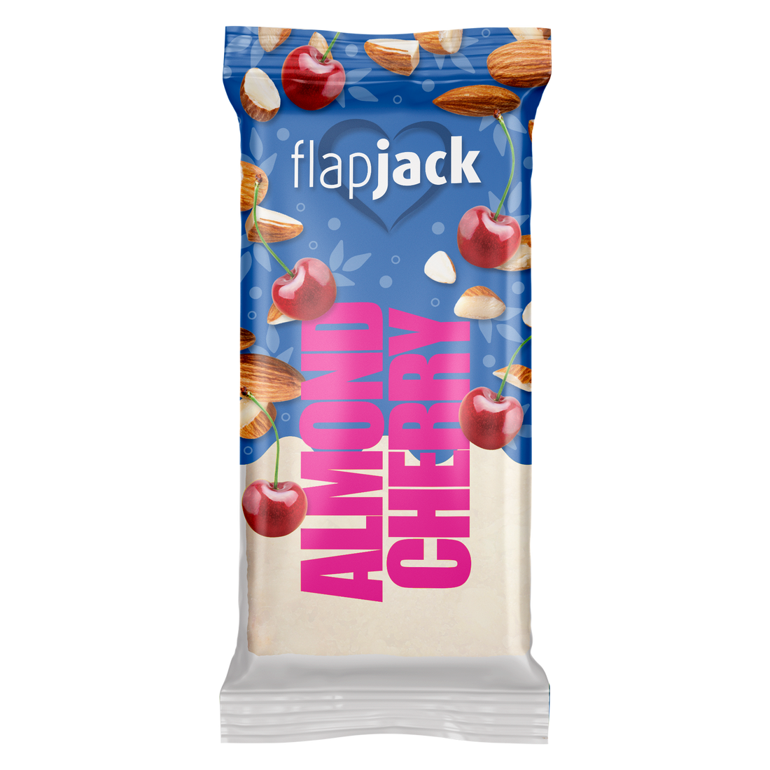 FlapJack ovsená tyčinka s višňou a mandľou v bielej poleve 100 g - 91417