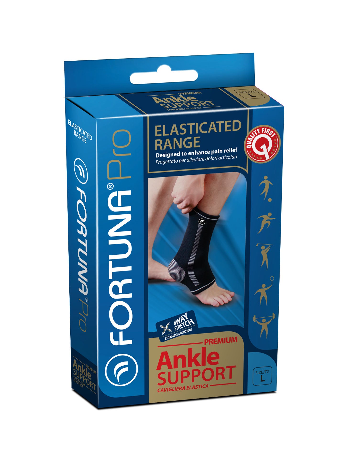 Fortuna premium elastické obuvné podložky S 1 kus