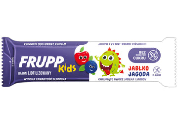 FRUPP Kids lyofilizovaná ovocná tyčinka s jablkami a čučoriedkami 9 g - 93079