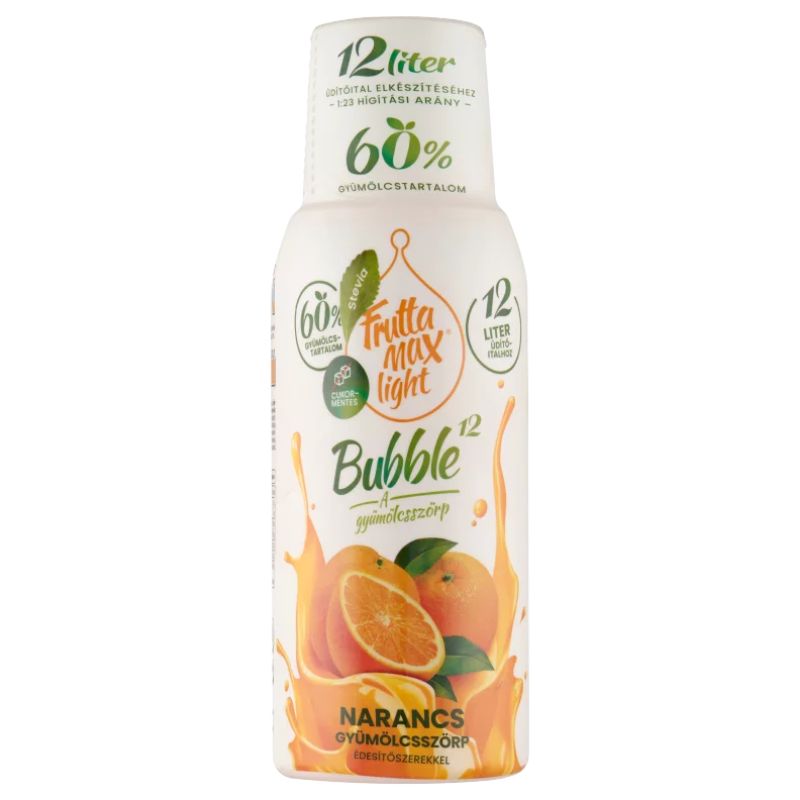 Fruttamax bubliny 12 pomarančov light 500 ml