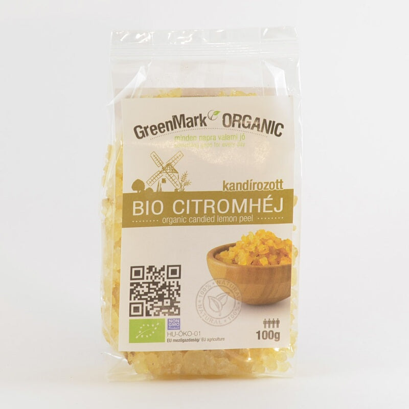 GreenMark Organic kandizovaná citrónová kôra 100 g - 49826