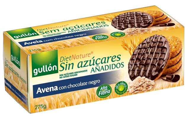 Gullón avena jedlá čokoládové ovsené koláče bez pridaného cukru 275 g