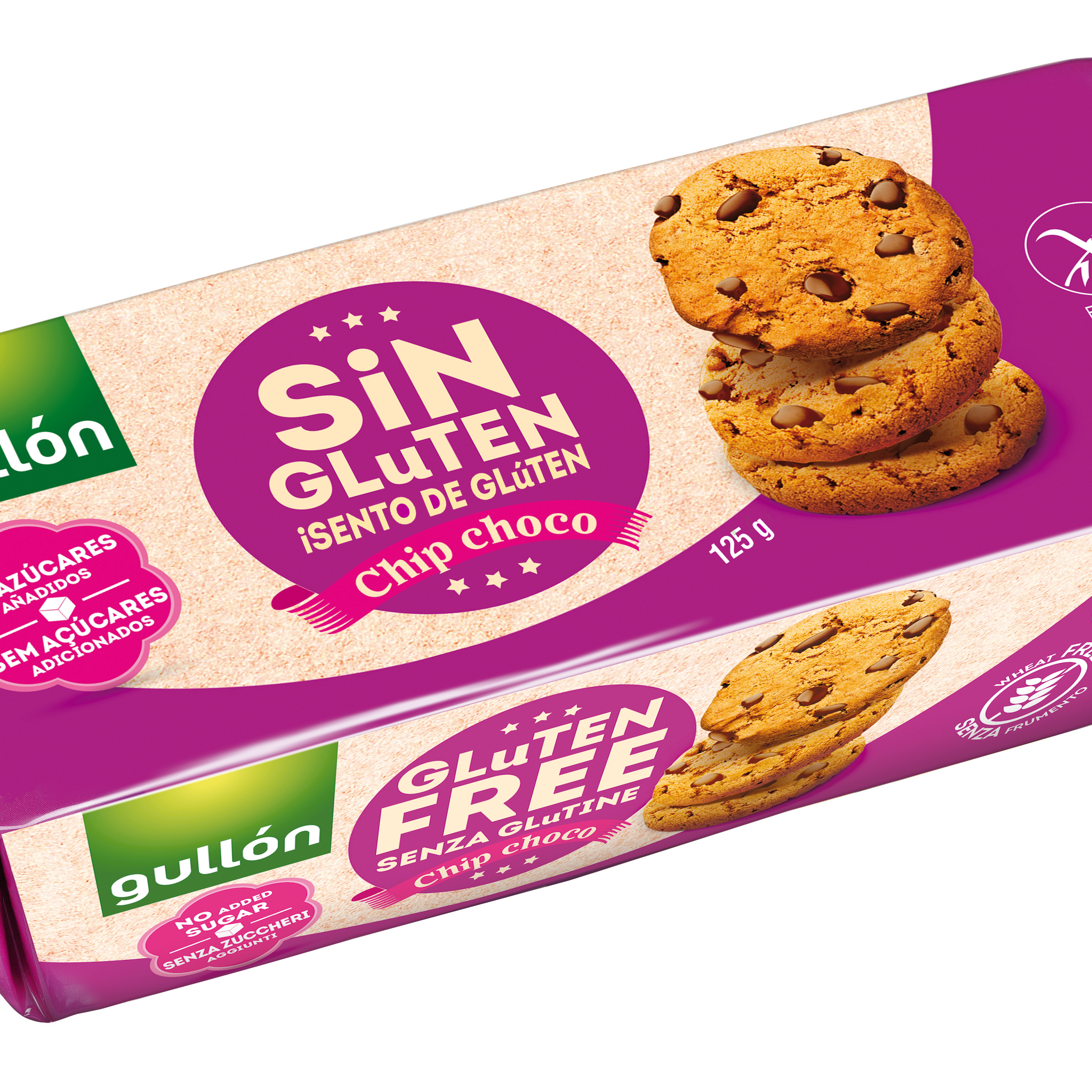 Gluténové sušienky s čipmi čokoládovej čokolády v kusoch 130 g