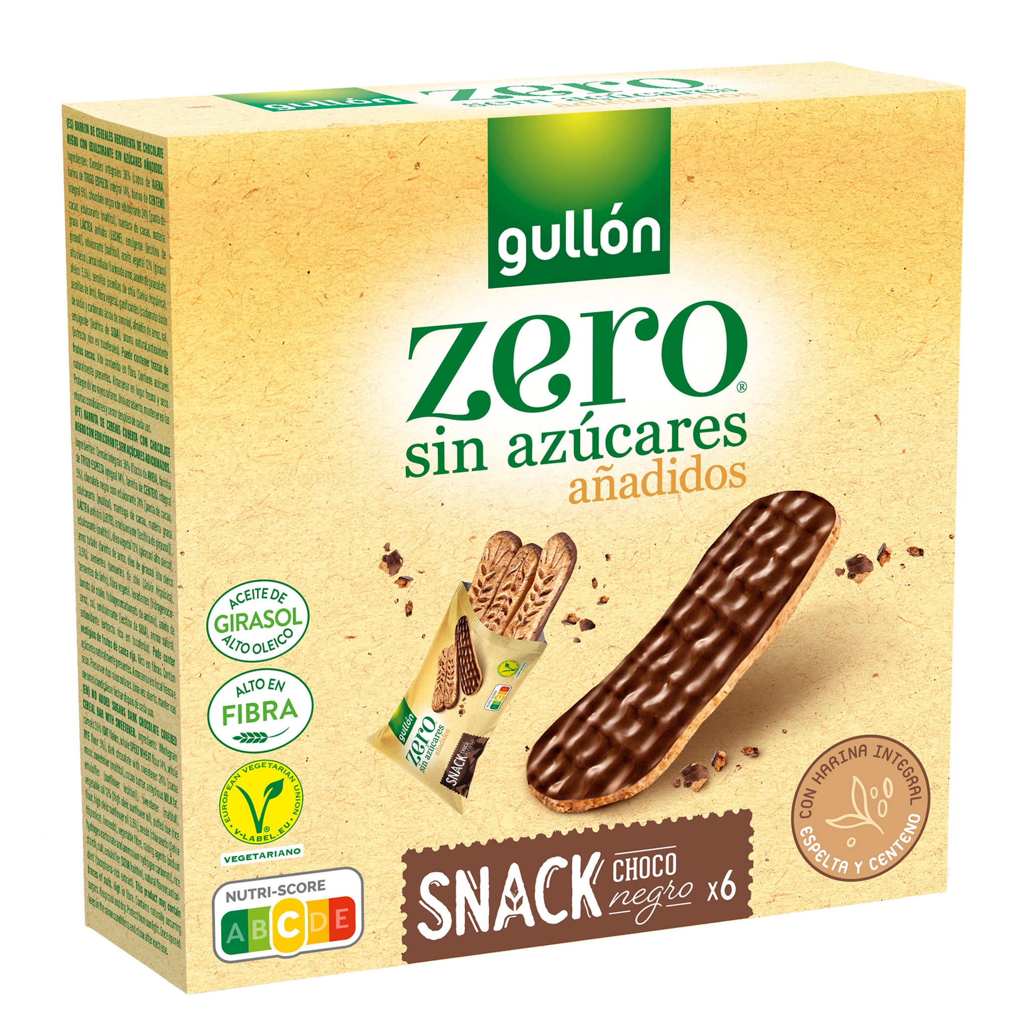 Gullón snack zero jedálenská čokoláda 6x25g 150 g