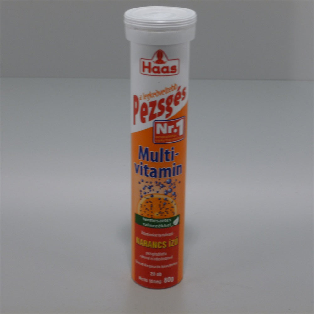 Haas Multivitamín šumivé tablety s pomarančovou príchuťou 20 tabliet - 21022