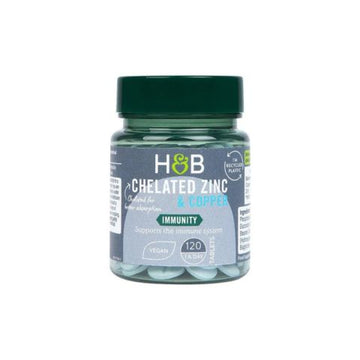H&B zinok 15 mg + meď 120 tabliet