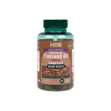 H&B olej z ľanového semienka softgel 2000 mg kapsule 60 š. š.