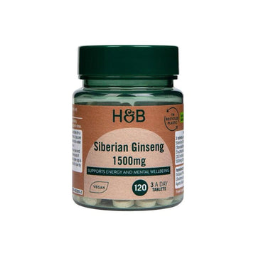H&B sibírski ginseng tabletky 1500 mg 120 šálok