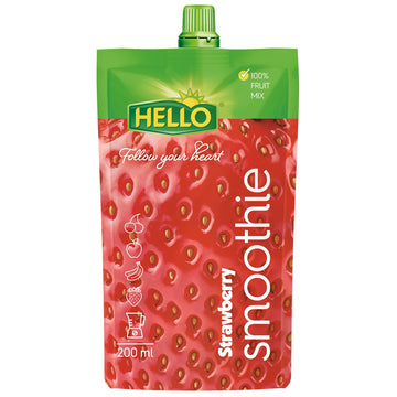 Hello ovocný smoothie jahoda 200 ml - 56174
