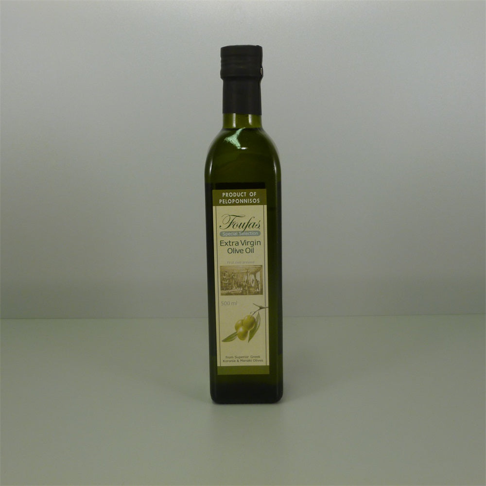 Foufas Prémiový Grécky Extra Panenský Olivový Olej 500 ml - 45732