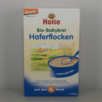 Holle Bio Celozrnná ovsená kaša pre bábätká 250 g - 32844