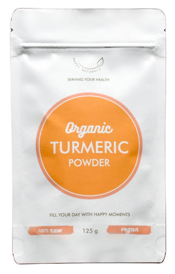 Happy Naturals Bio Kurkumový Prášok 125 g - 91376