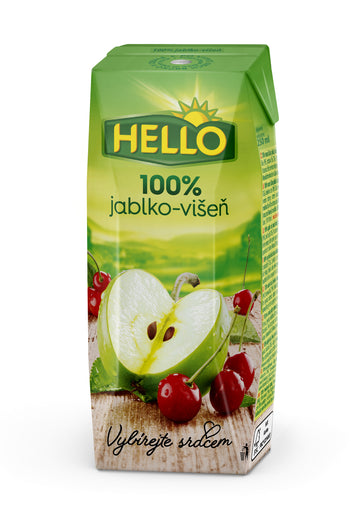Hello jablká 100% 250 ml