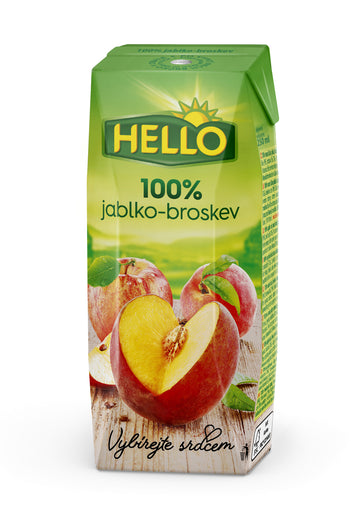 Hello jablko-peperkový džús 100% 250 ml