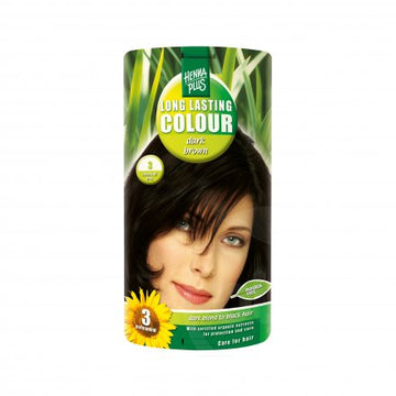 Henna Plus dlhotrvajúca farba na vlasy tmavohnedá 100 ml - 59396