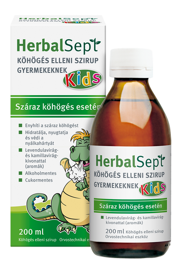 Herbalsept sirup proti kašľu pre deti 200 ml