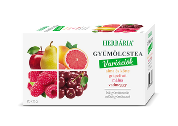 Herbária Ovocný Čajový Mix Jablko-Hruška, Grapefruit, Malina, Divá Čerešňa 40 g - 94411