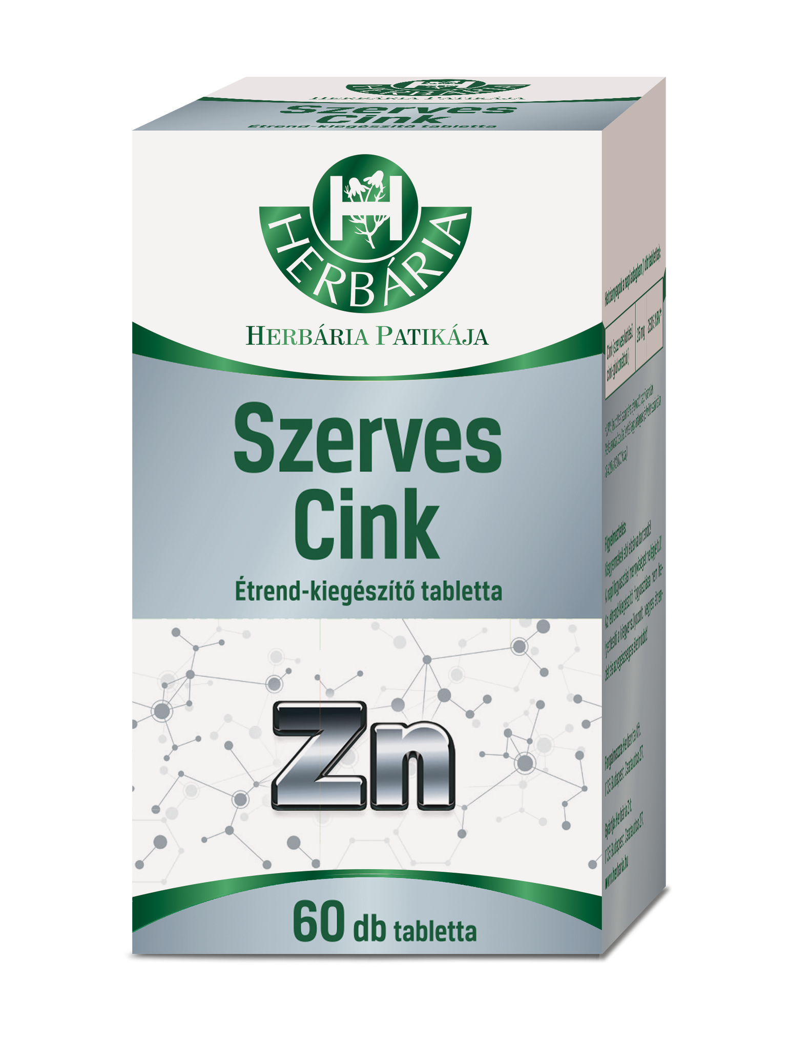 Herbária organické zinok doplnkové tablety 60