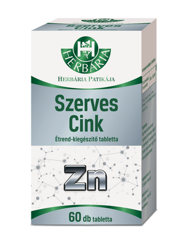 Herbária organické zinok doplnkové tablety 60