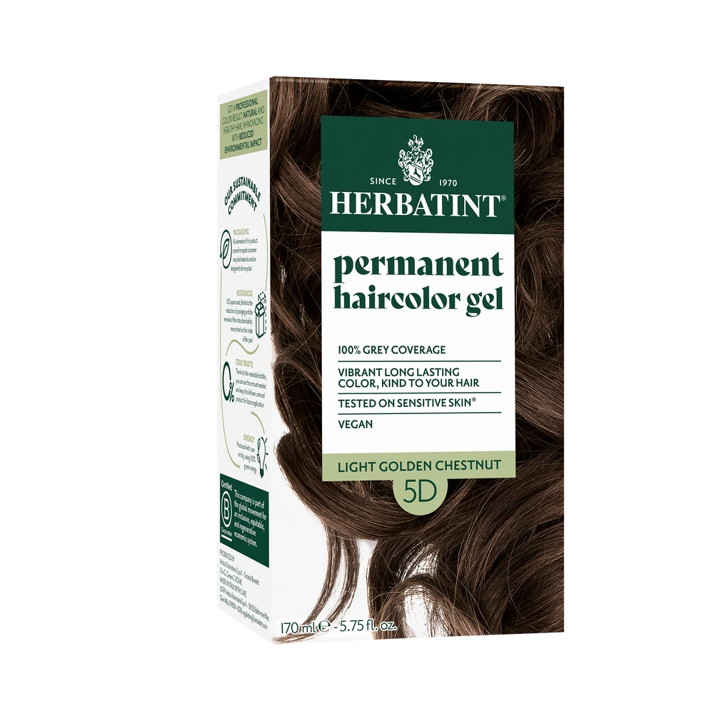 Herbatín 5d zlatá jasná kaštieľová farba na vlasy 170 ml