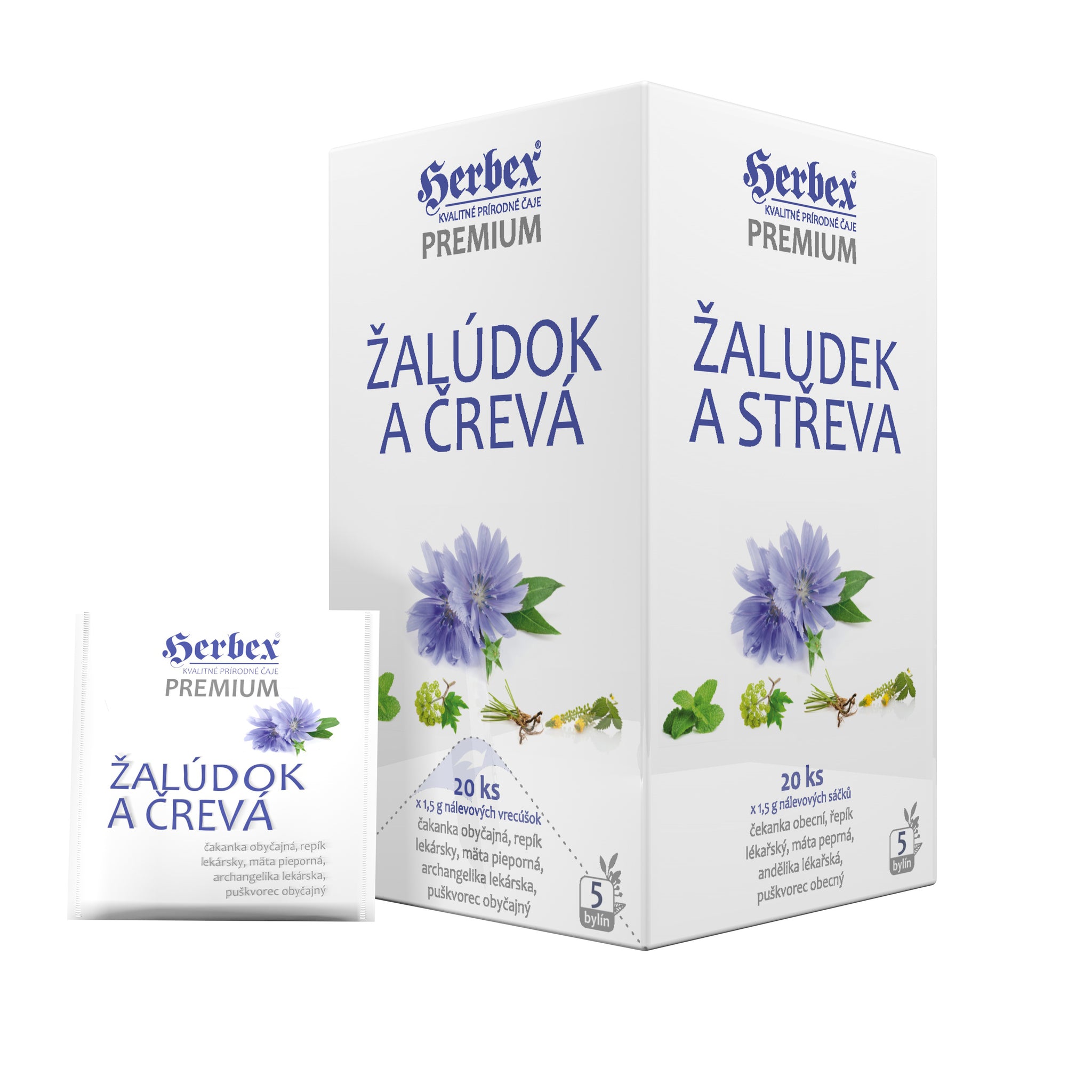 Herbex žalúdočný a črevný čaj 20x1, 5g 30 g