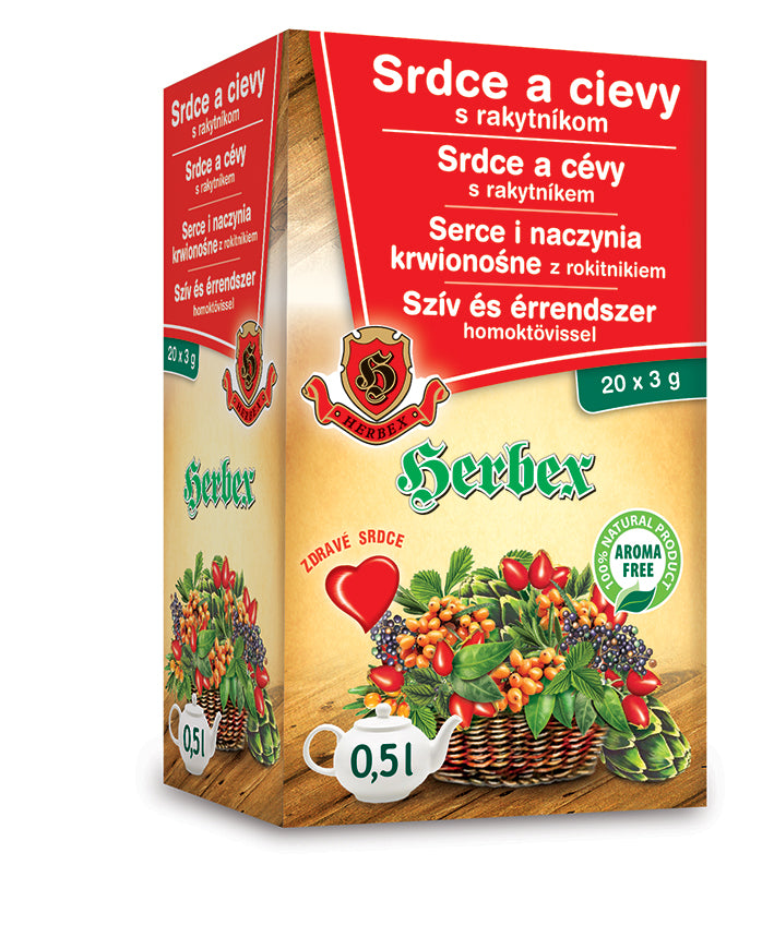 Herbex čaj na srdce a cievy 60 g - 40960