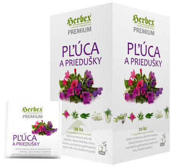Herbex Bylinný čaj na pľúca a priedušky 30 g - 90221