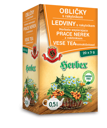 Herbex Čaj na obličky s rakytníkom 60 g - 40961
