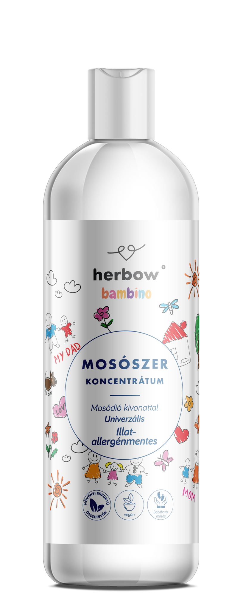 Herbow Bambino univerzálny prací gél pre citlivú pokožku 1000 ml - 90827