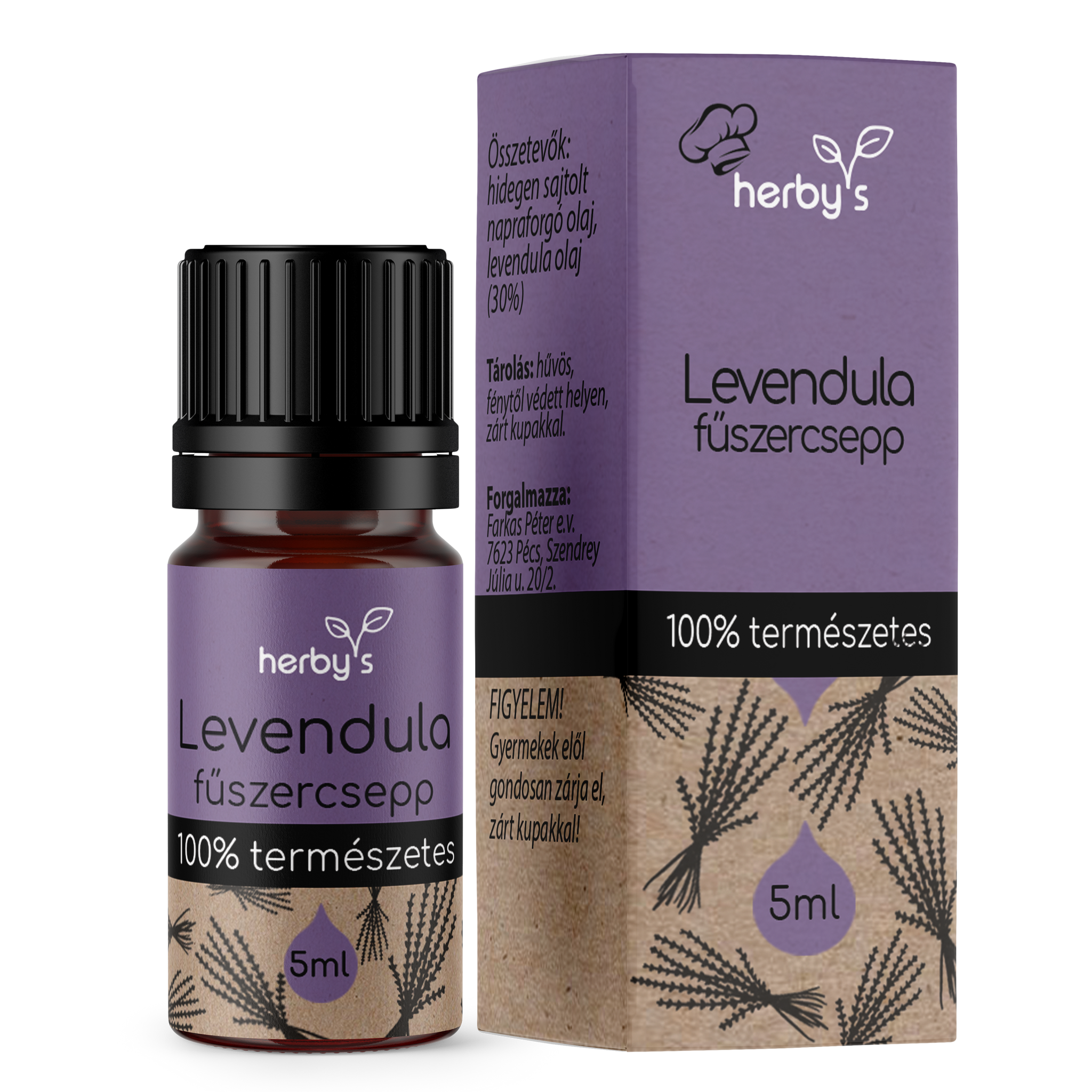 Herbys Levanduľové koreniace kvapky 5 ml - 89352