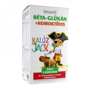 Imunit Pirát Jack Beta-glukán Rakytníkové Tablety s Jahodovou Príchuťou 30 ks - 59947