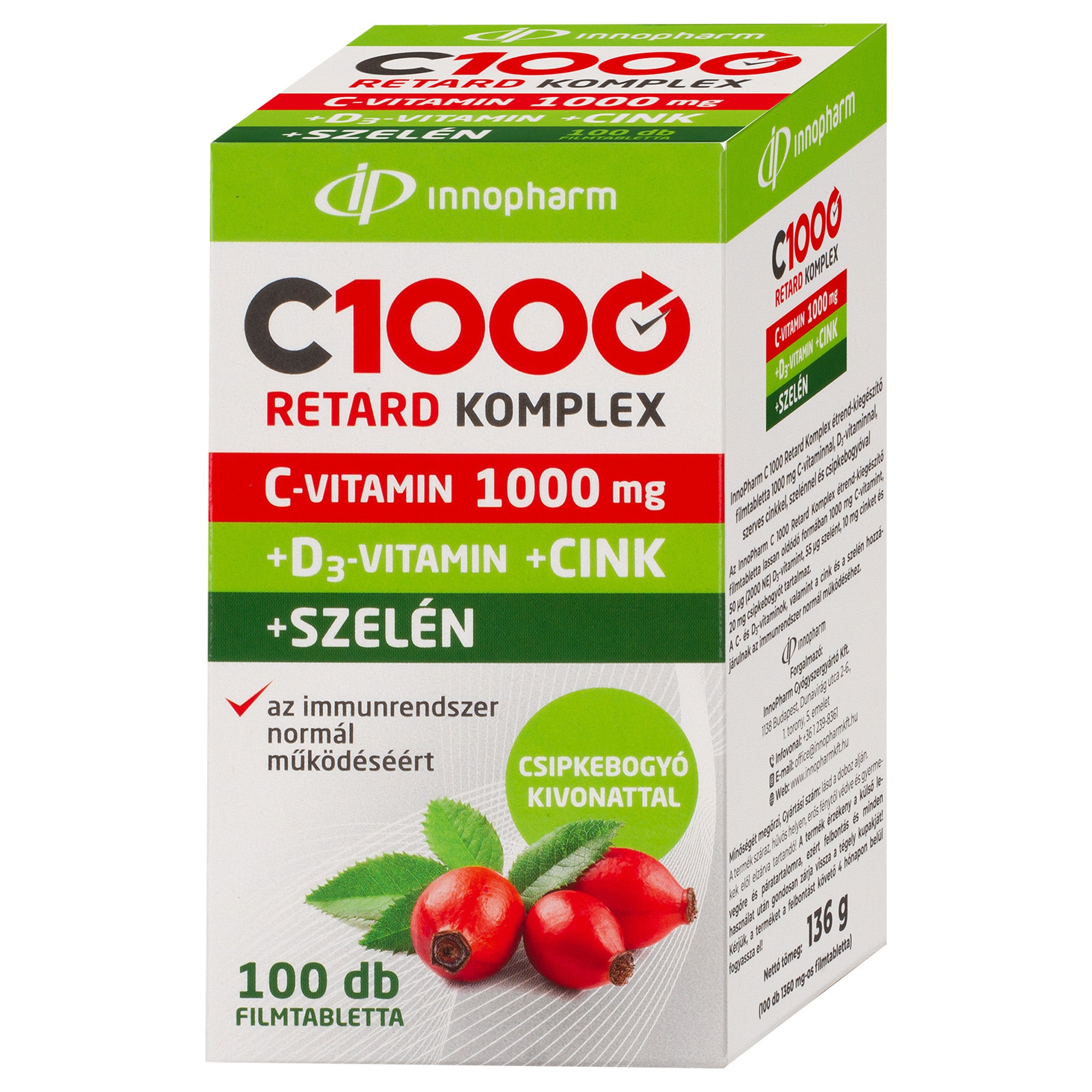 Innopharm c1000 retard komplexné filmové tablety 100 g