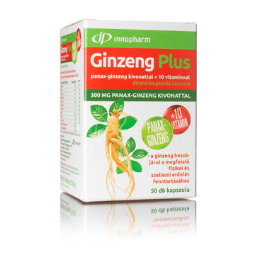 Innopharm ginseng plus panax-ginzeng s extraktom +10 vitamínov 50 šálok