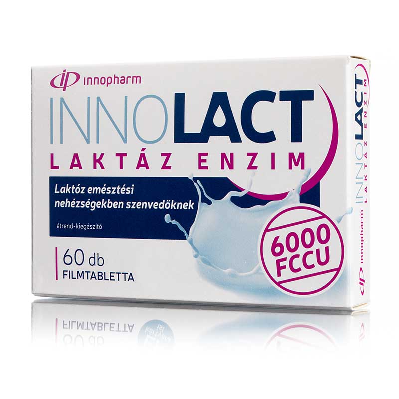 Innopharm innolact laktázový enzým 6 000 ml 60 filmových tabliet