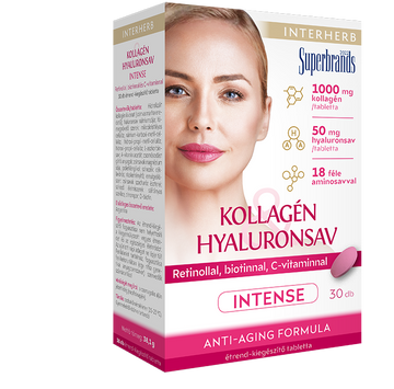 Interherb kolagén a kyselina hyalurónová kozmetický prípravok intenzívna tableta 30 g