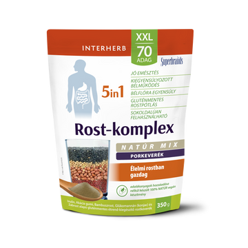 Interherb xxl 70 dávok komplexu vlákniny 5 v 1 prášková zmes prírodná 350 g