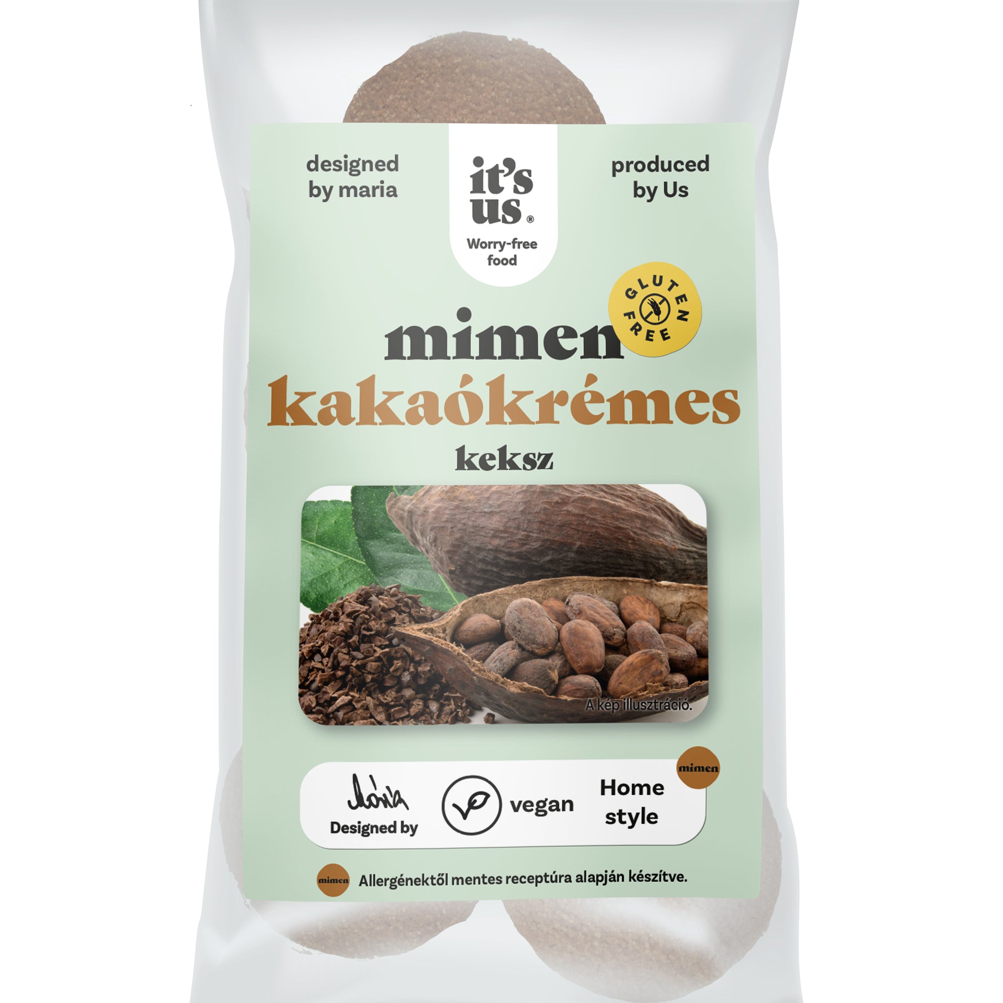Mimen Bezlepkové sušienky plnené kakaovým krémom 150g - 47981
