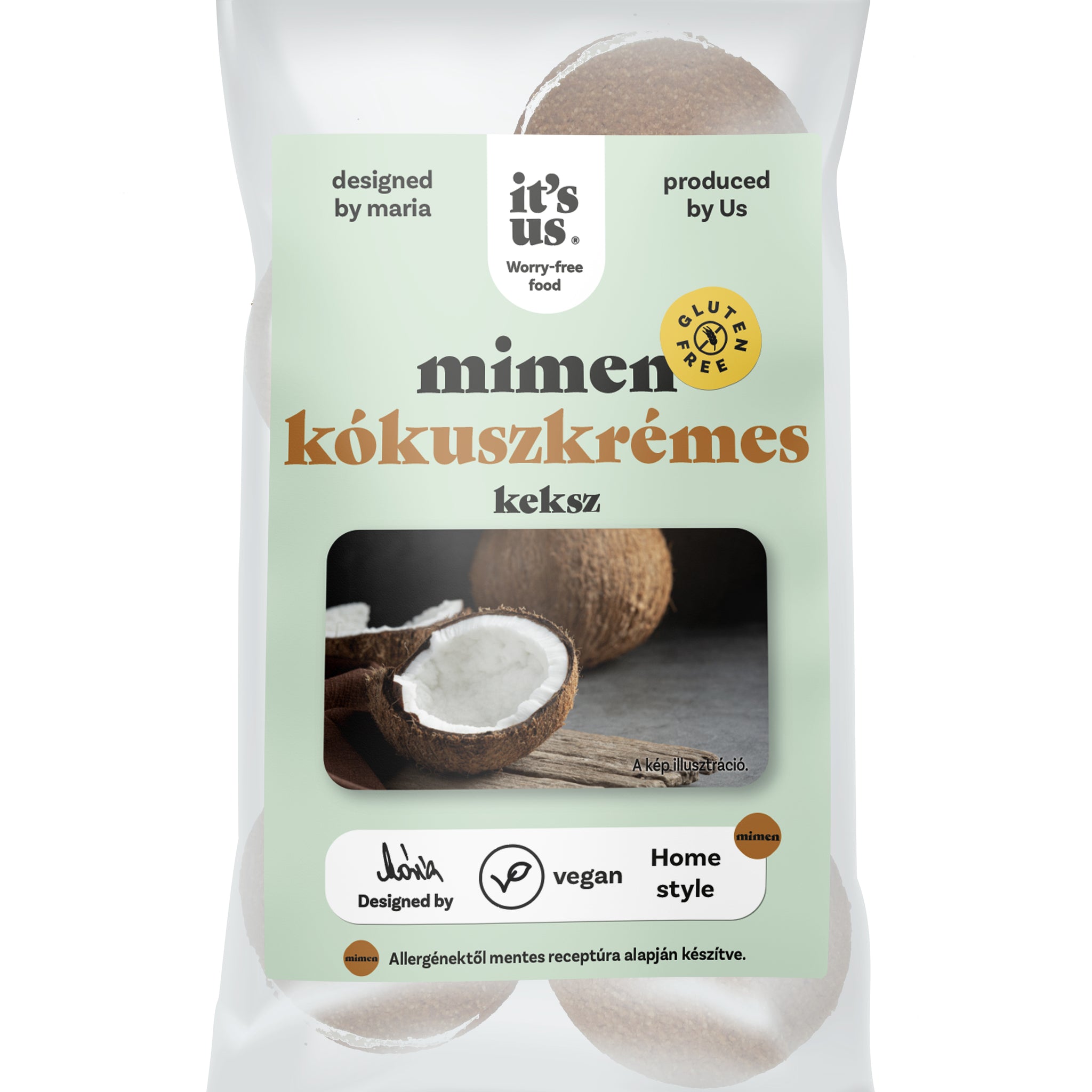 Naturbit Bezlepkové kakaové sušienky plnené kokosovým krémom 150 g - 47982