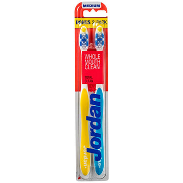 Jordan total clean medium zubná kefka duopack dospelý 1 kus