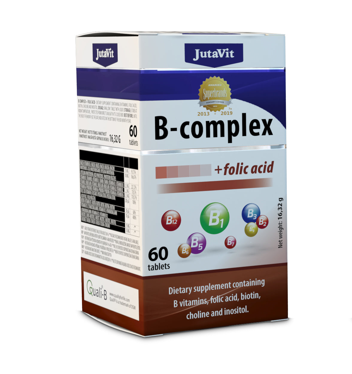 JutaVit B-komplex + Folsav tablety 60 ks - 14120